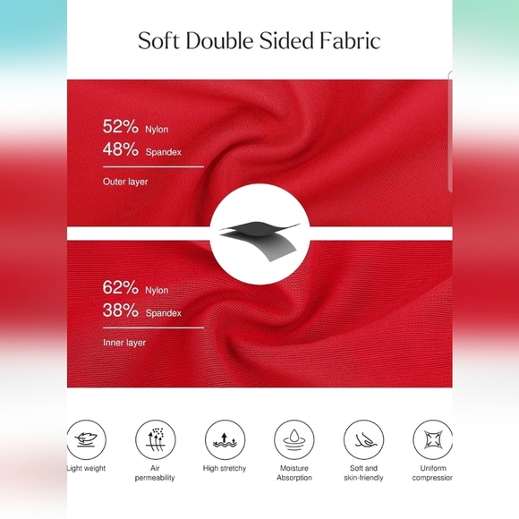 Popilush Women's Red Corset Cowl Neck Shapewear Tummy Control Bodysuit Size XXL - Picture 5 of 11